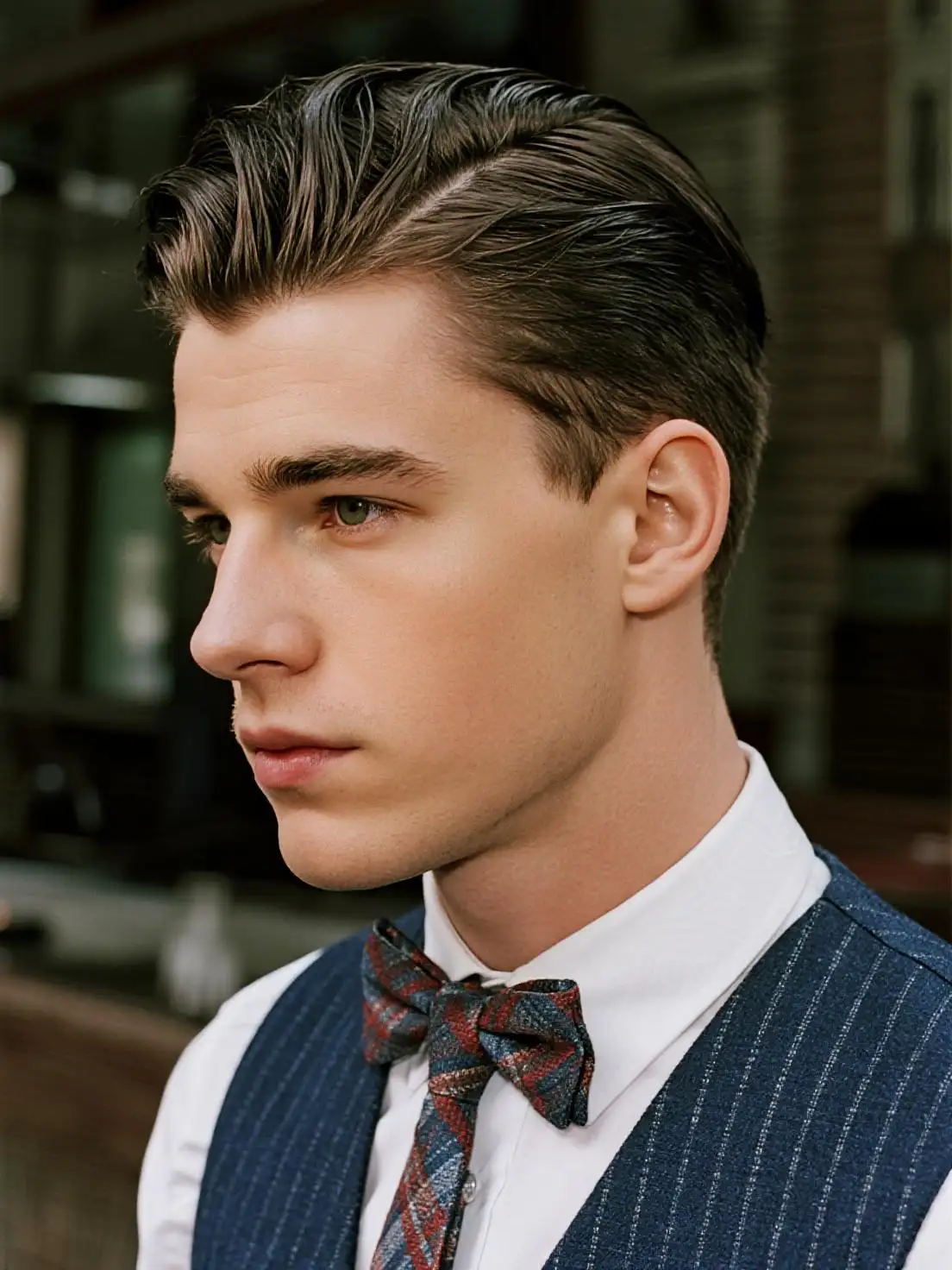 Barbershop hairstyle preview - before and after transformation