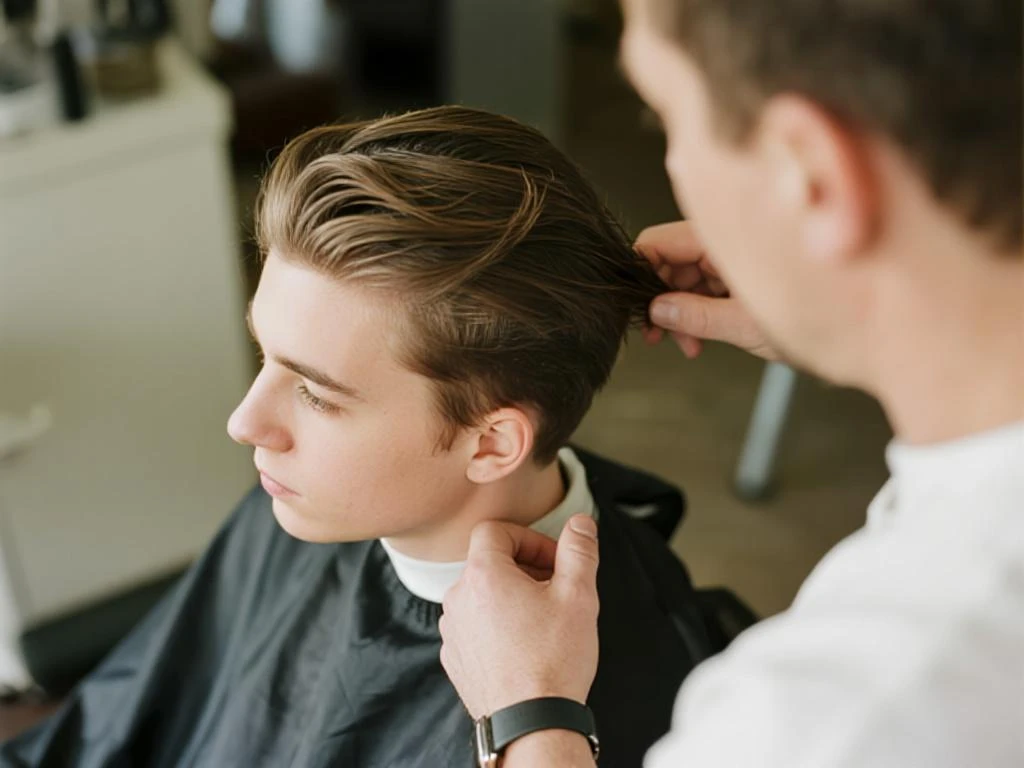 Barbershop hair color visualization with AI technology