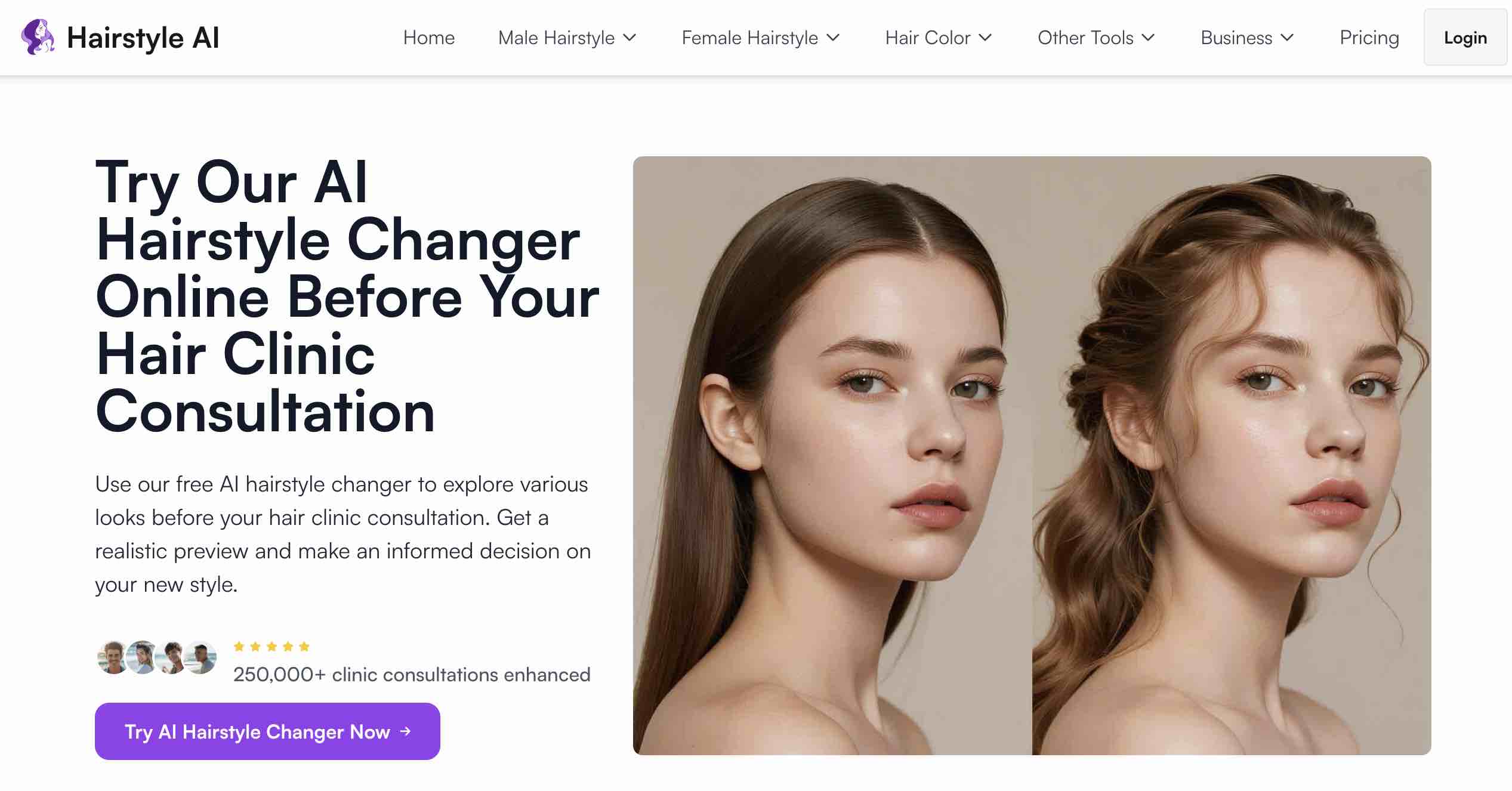 How to use AI hairstyle changer for hair clinics