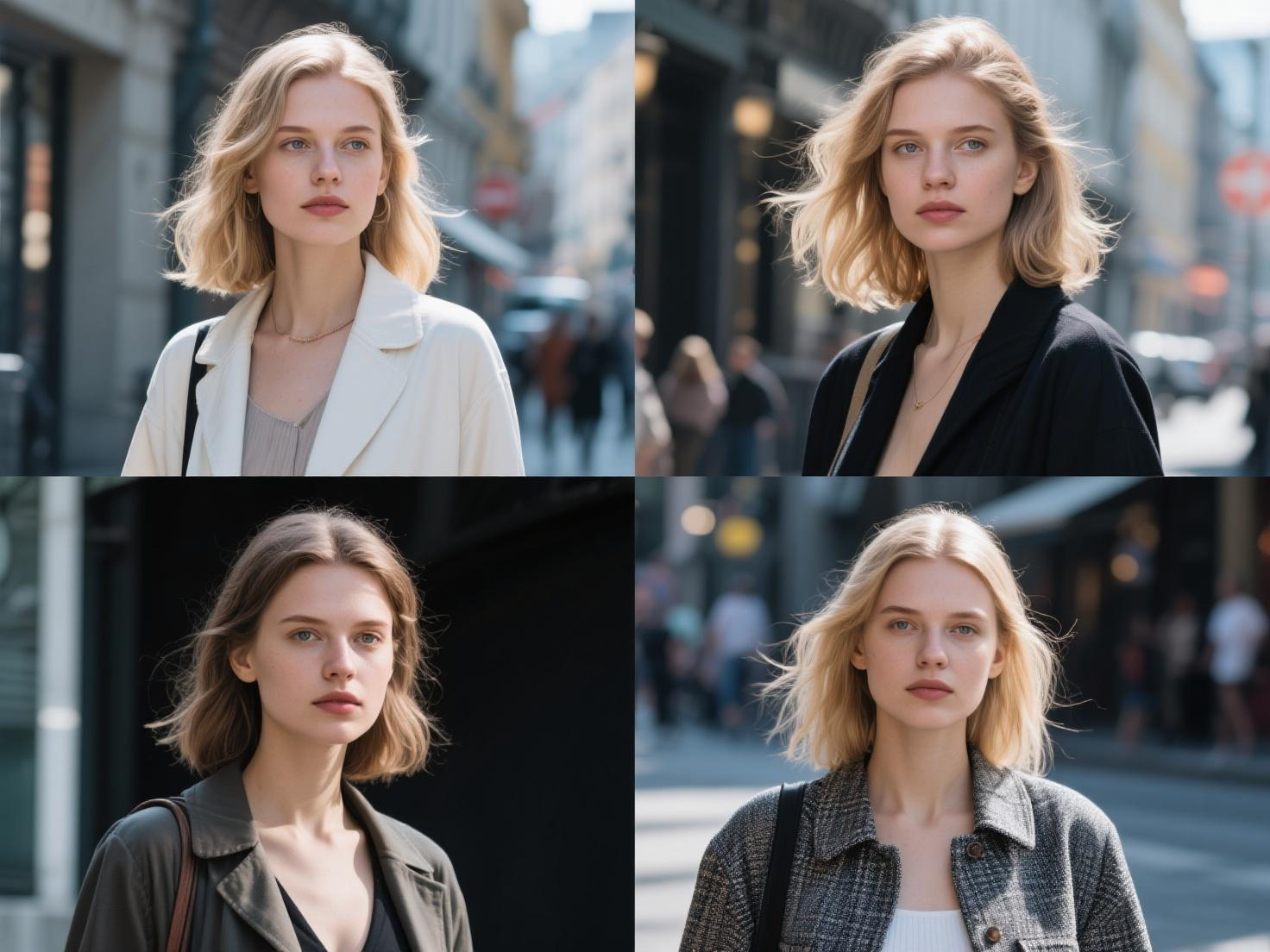 Hair Type Analysis Demo - Before and after comparison showing AI hair type identification results