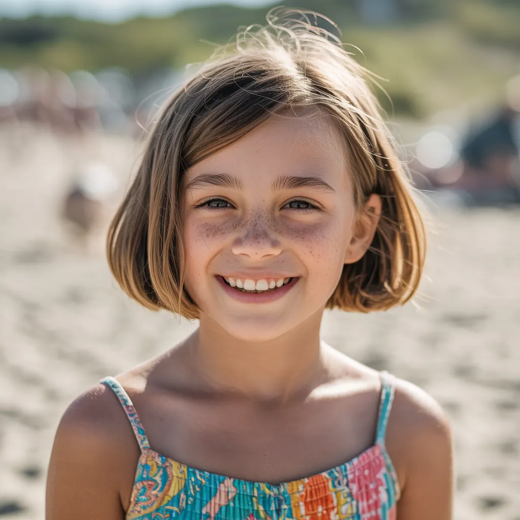 Bob cut hairstyle for girls - sleek bob hair transformation