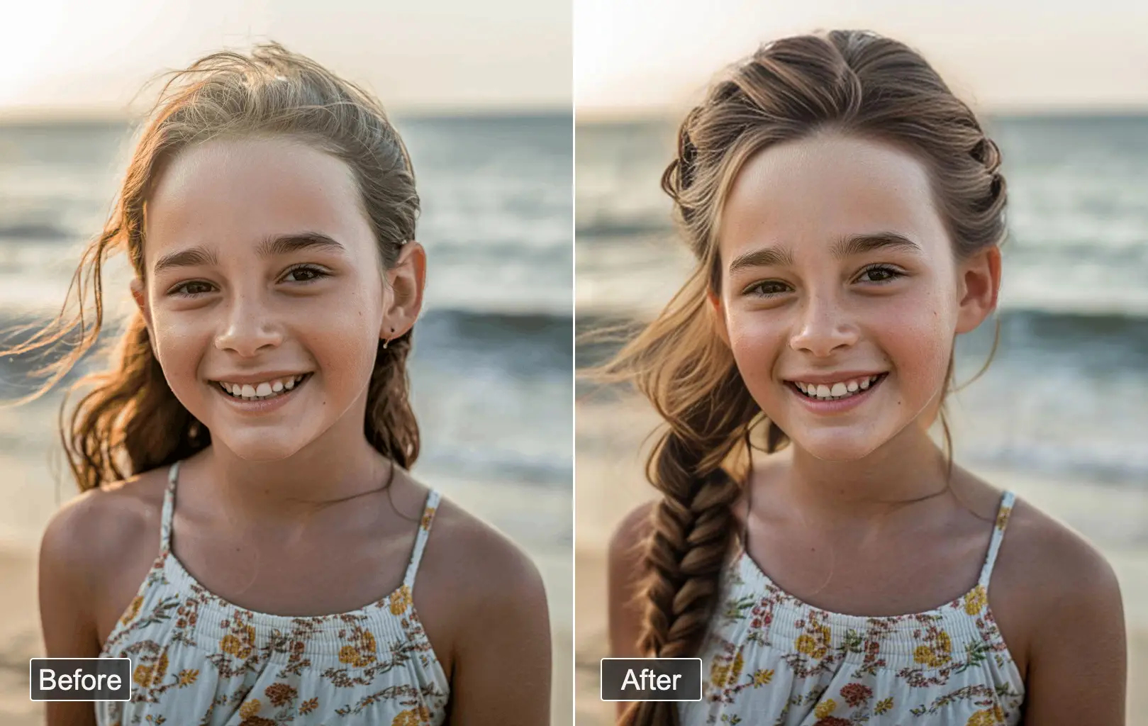 Hairstyles for girls hero - trendy girl hairstyle transformations with AI