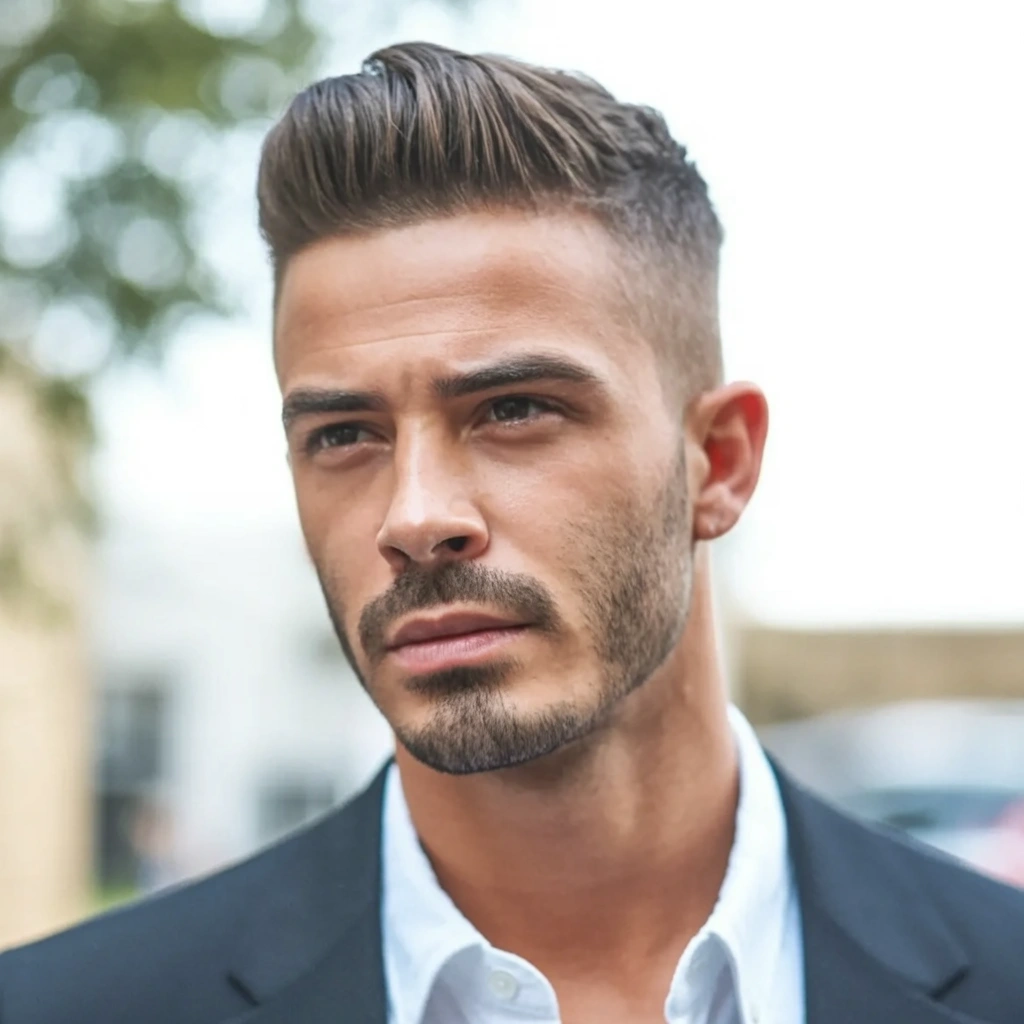 low fade transformation - 30 year old man before and after with drop fade