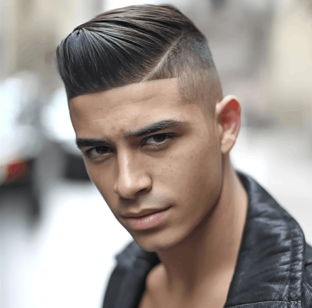 low fade transformation - man before and after with skin fade