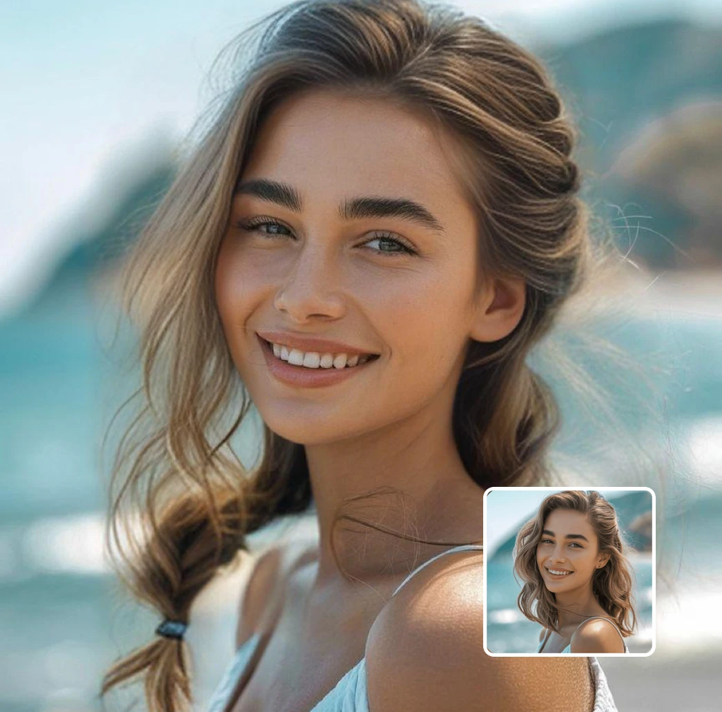 long hair transformation - woman before and after with fish braid