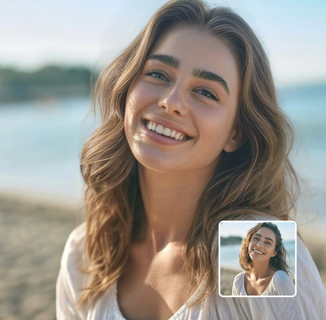 long hair transformation - person before and after with layered long hair