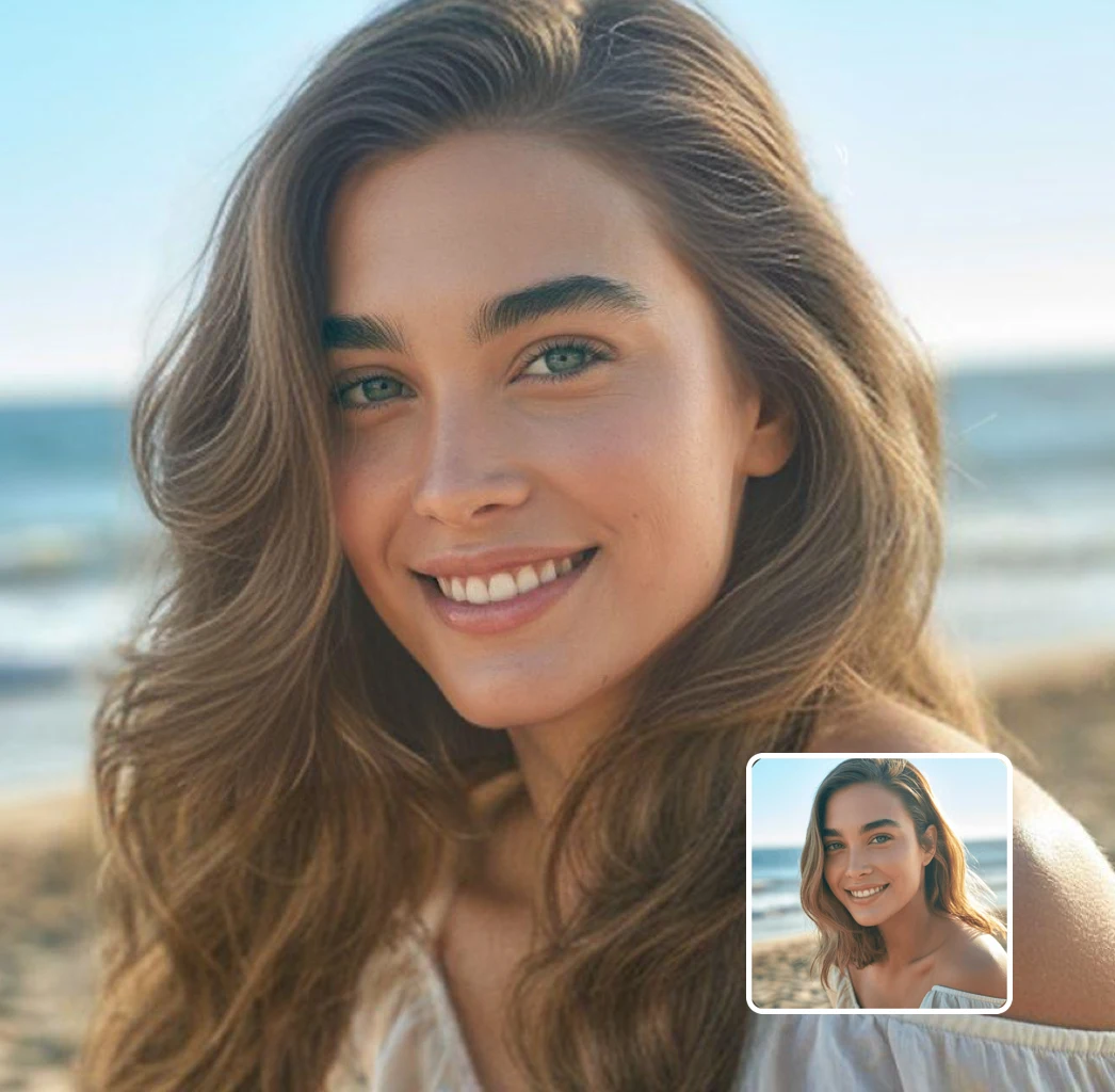 long hair transformation - woman before and after with long curls