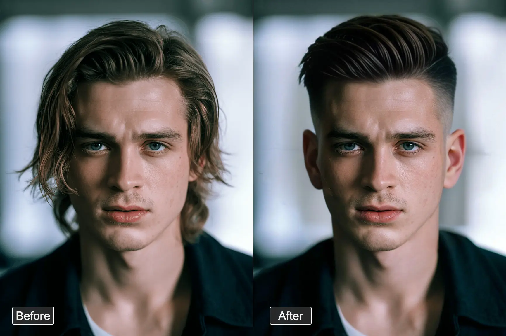 Low fade haircut transformation result - perfect fade styling