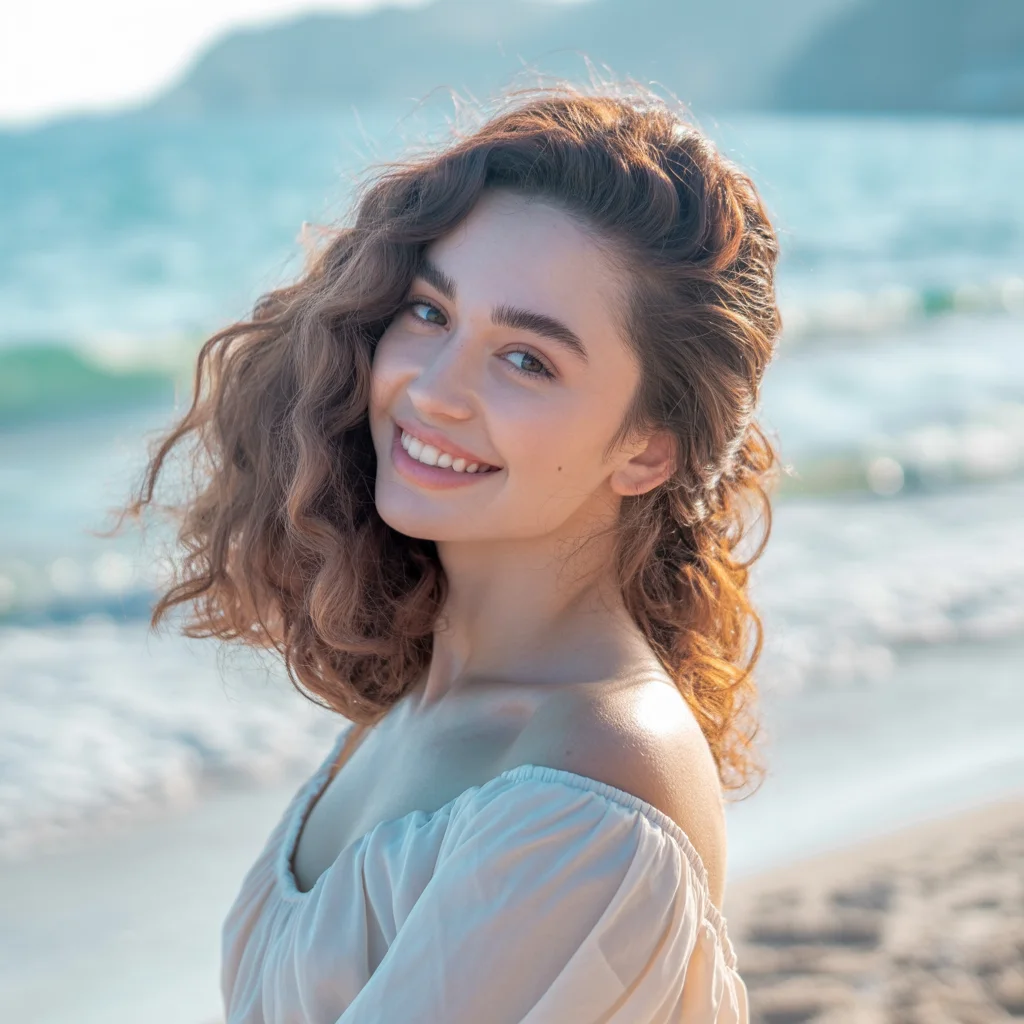 Perm filter medium curly - medium length curly perm style