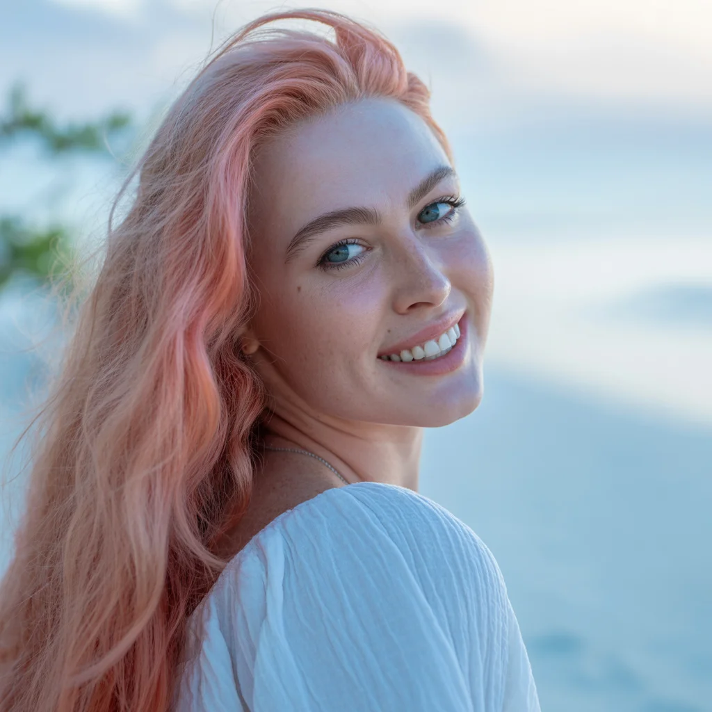 Pink hair long curly - long curly pink hair transformation