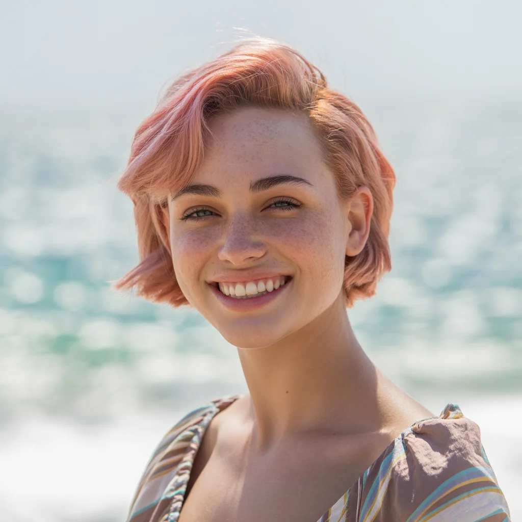 Pink hair short bob - short bob pink hair transformation