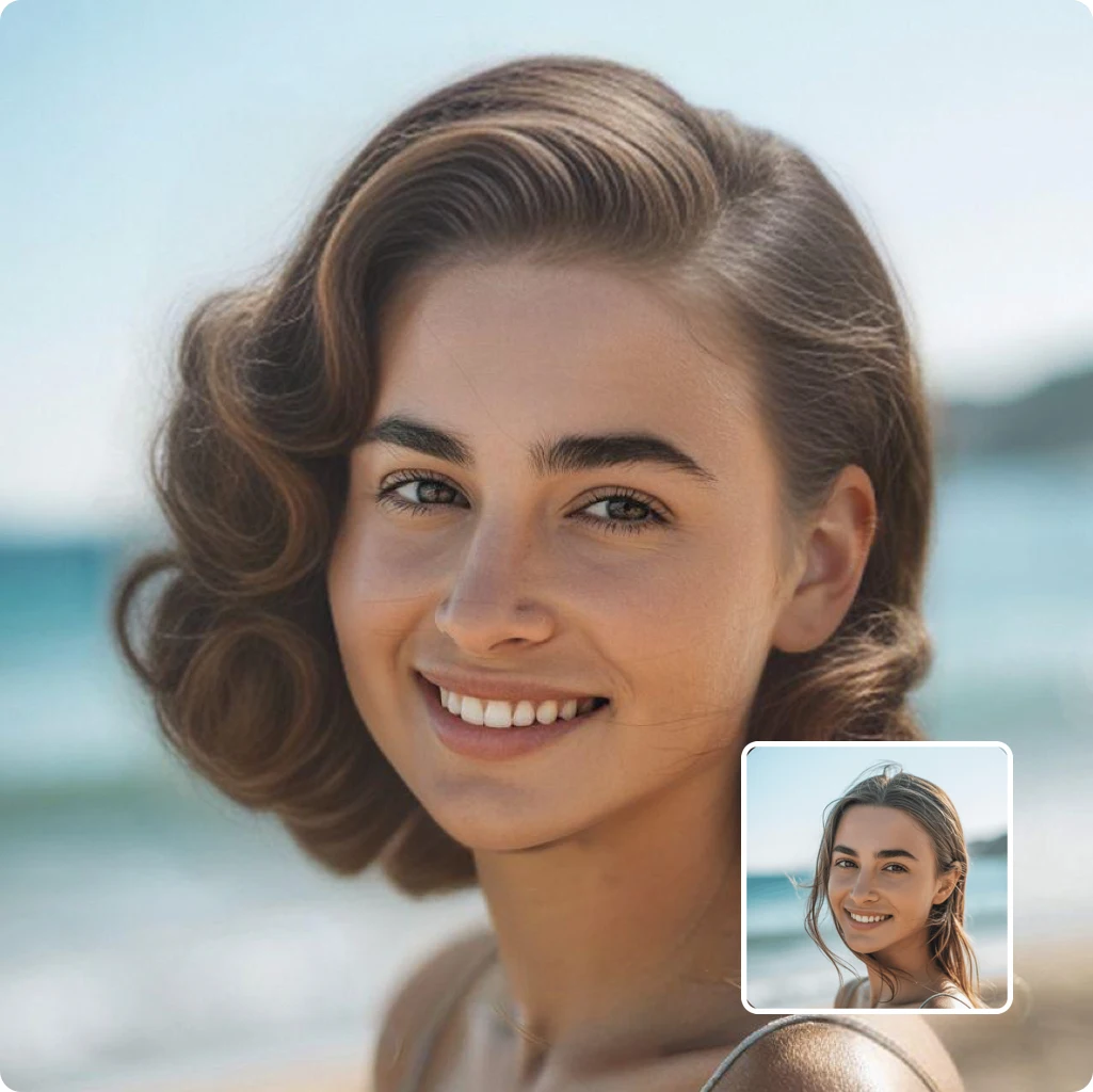 short hair transformation - woman before and after with french bob cut