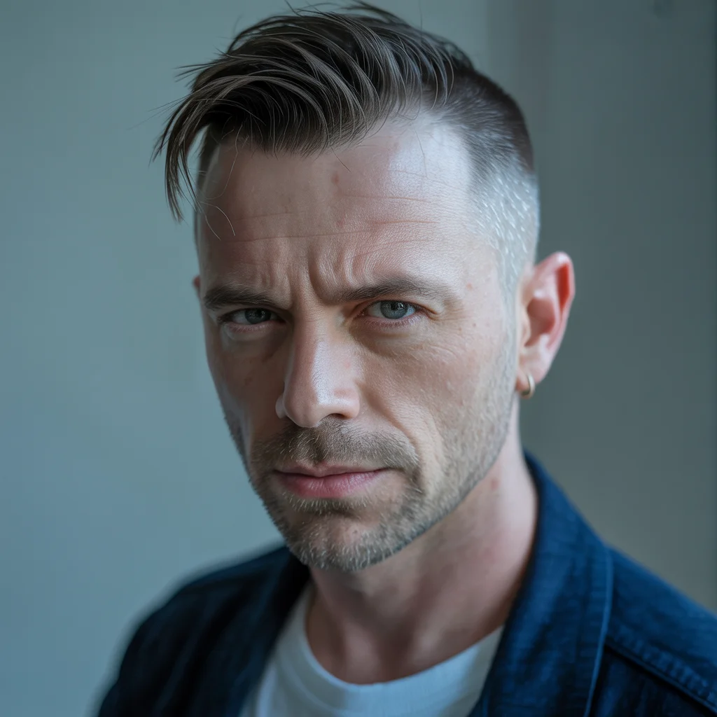 undercut 55 oldman - older man with sophisticated undercut
