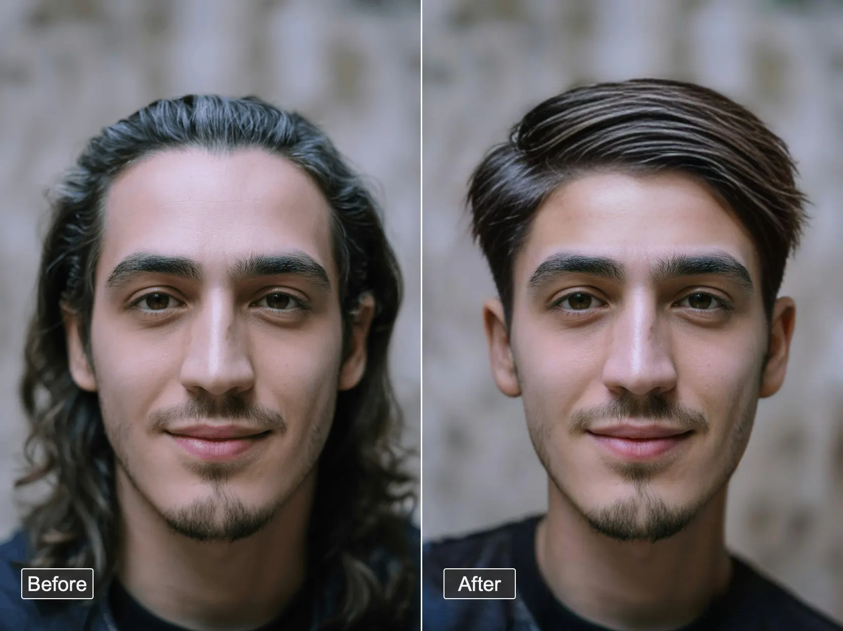 Undercut hero - modern person with stylish undercut hairstyle